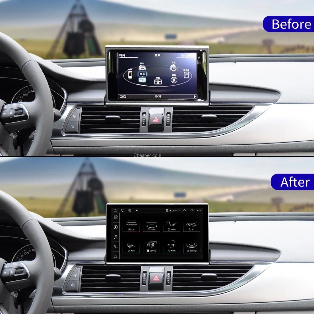 ����� �������� ��� ����� ���� ���� WAZE ���� AUDI A6 C7 A7 ���� 2011-2018