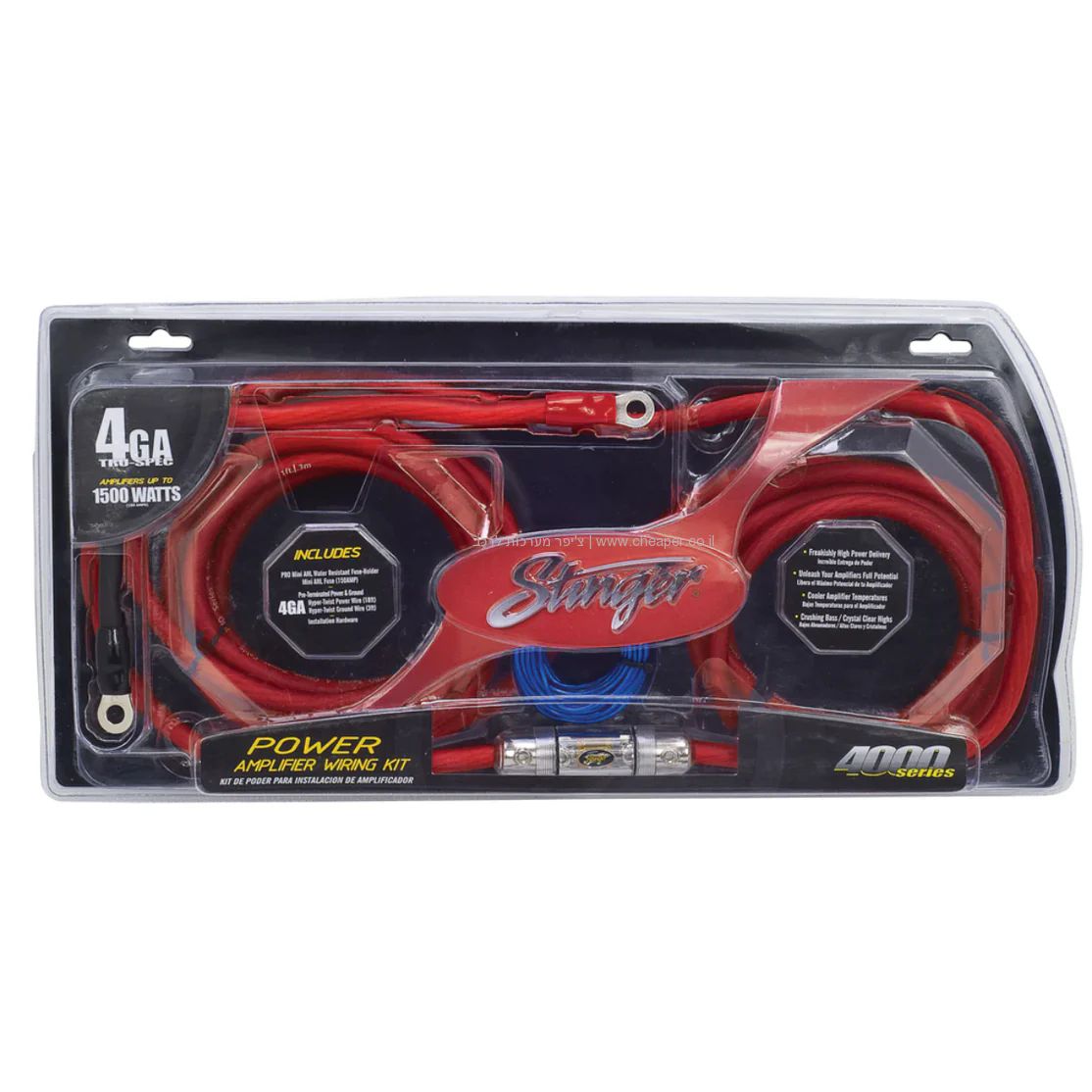 ��� ����� ����� Stinger SK4241 4GA OFC ����� ����� �� 1500W �� RCA ����
