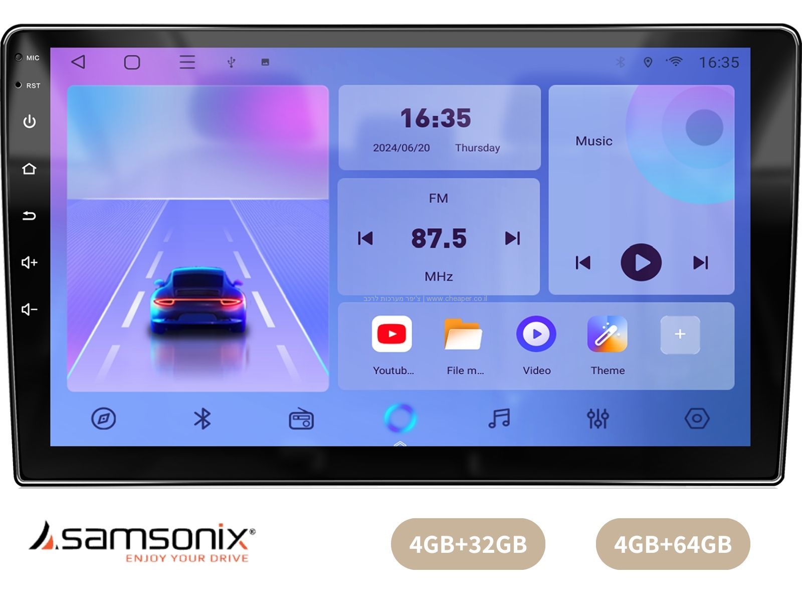 ����� ��������� ���� Samsonix GALAXY | ������ 5.0 �� �������� ������ | ����� Carplay/Android Auto