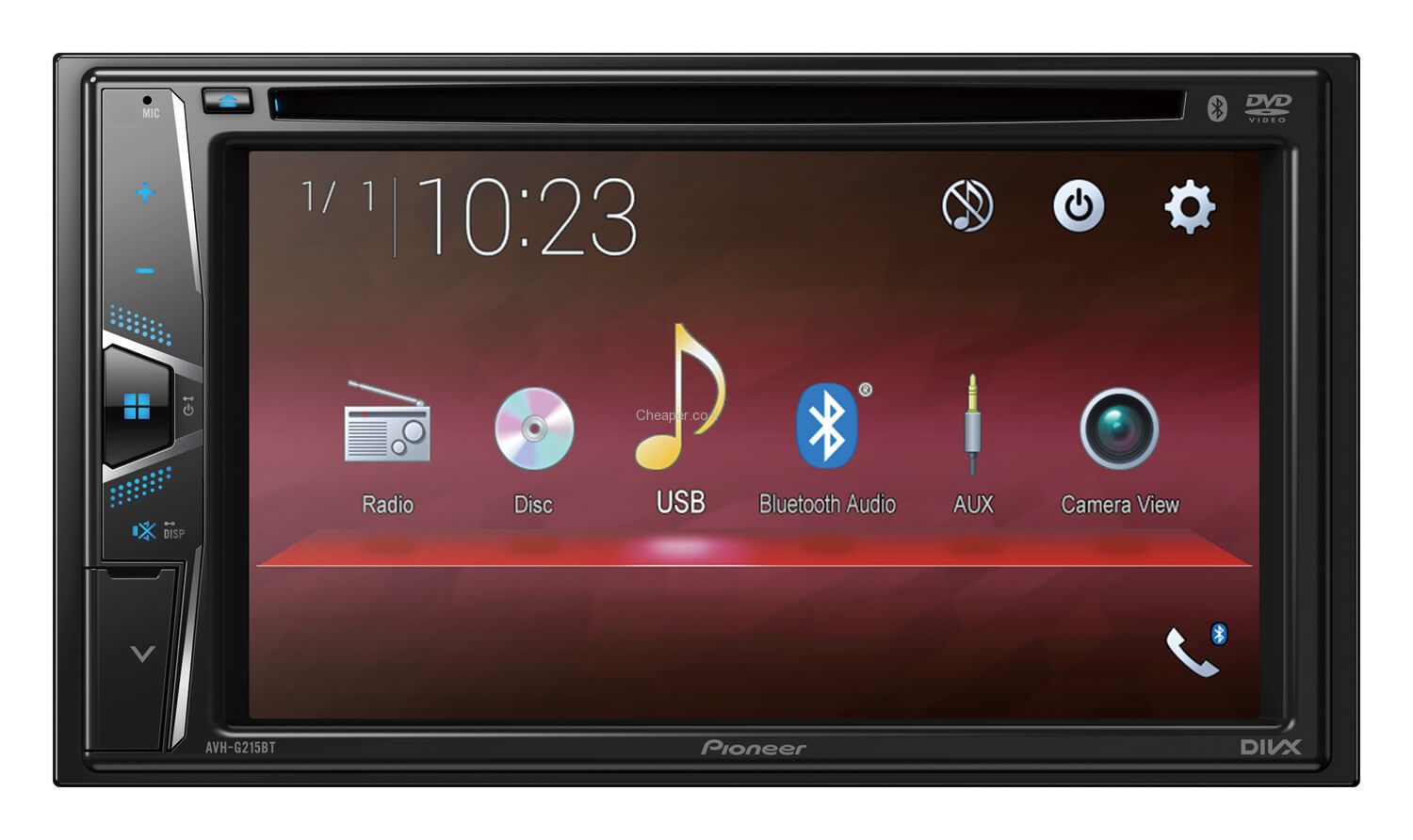 ����� ��������� 6.2" AVH-G215BT  ���� PIONEER ����� ���� ����� ����� ���� Bluetooth ����� A2DP ������� ���� 2019