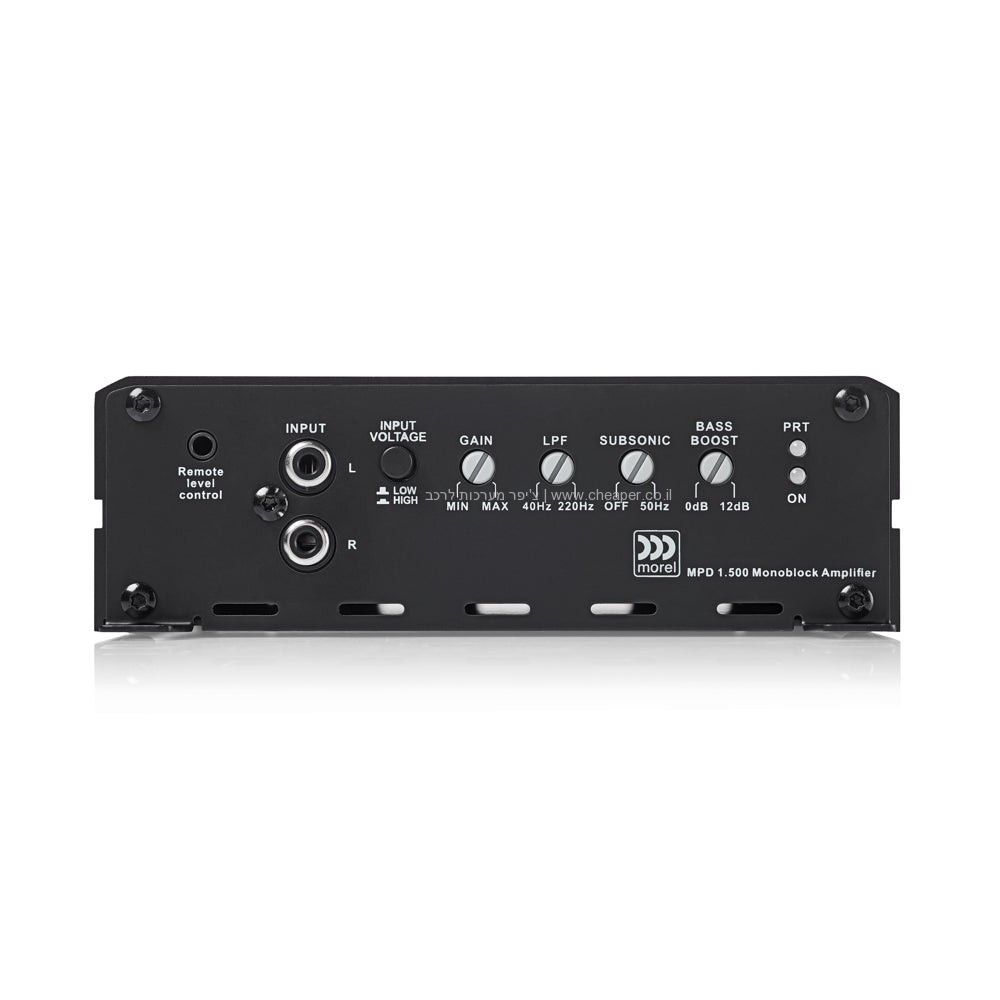 מגבר מונובלוק לרכב מורל MOREL MPD 1.500 - 550W RMS